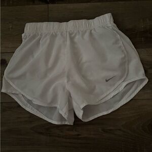 Nike White Athletic Shorts Lightweight Breathable